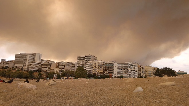 pożar w grecji